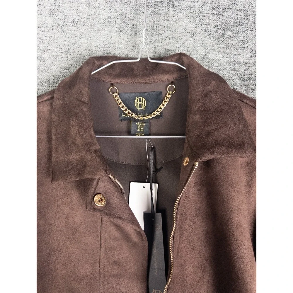 House of Harlow 1960 Brown Suede Cropped Jacket